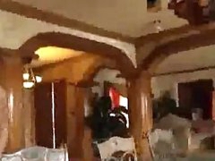 See this sexy busty blonde engulf shlong and then receive fucked