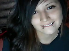 Hot homemade porn video of pierced beauty stripping like a pro and fingering herself like she’s digging for gold. This horny honey rubs her juicy and oozy pussy and moans all the way to pleasure town.