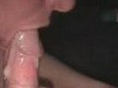 Dissolute wife is hungrily sucking rock hard rod of her hubby with home webcam shooting the process and loads of gooey wad squirting from it sideways.