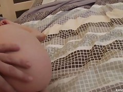 Watch this marvelous blond sitting all naked on the bed expecting for anybody to joy her tight pussy. And because this babe is such a generous person this babe starts sucking his cock really deep while that guy plays with her ideal round ass. Do u think this babe will acquire a large load of ball batter in her hot mouth?