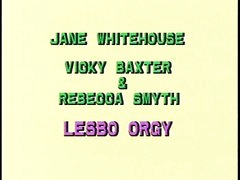 British lesbo three-some on a ottoman